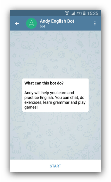 Бот изучения английского в Telegram