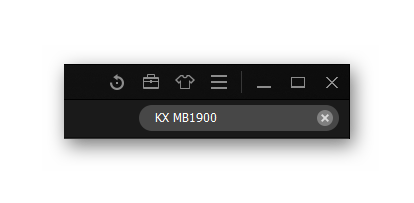 Поиск нужного устройства KX-MB1900