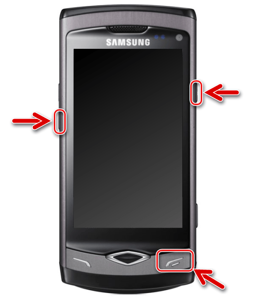 Прошивка Samsung Wave GT-S8500 загрузка в Download Mode