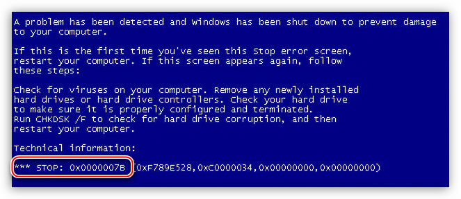 Синий экран смерти с ошибкой 0х0000007b при установке операционной системы Windows XP