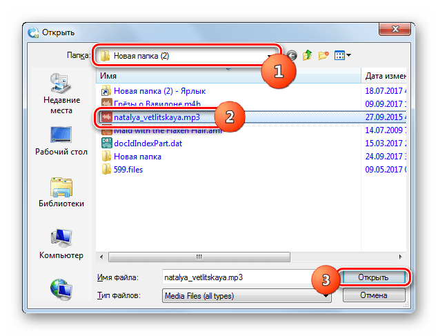 Окно добавления файлов в программе Any Video Converter