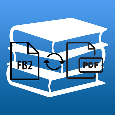 Преобразование фб2 в пдф логотип