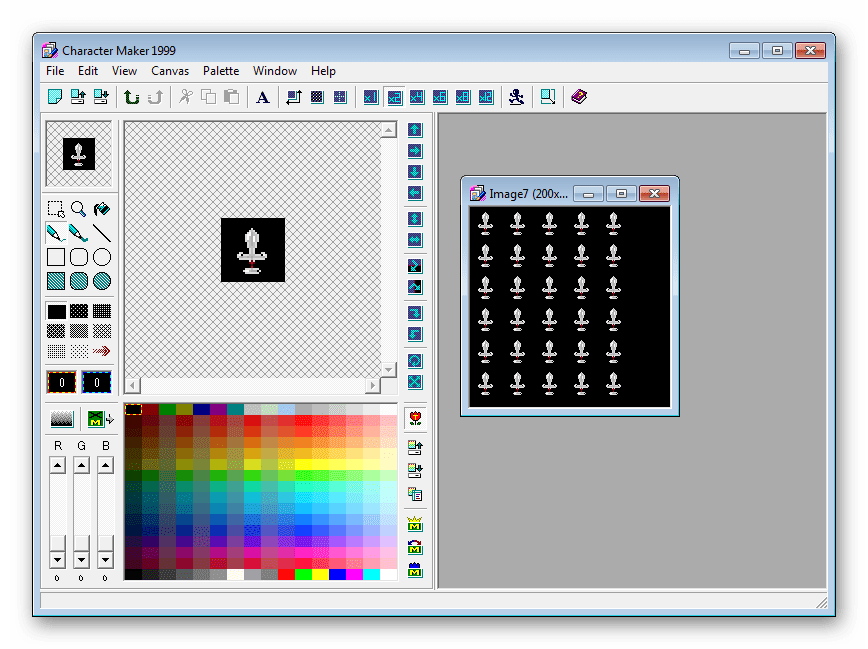 Character Maker 1999 - одна из самых старых подобных программ. 