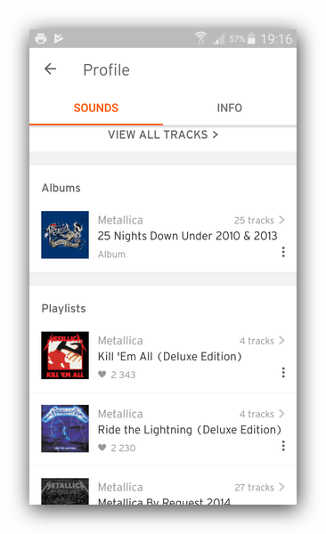 Музыка, доступная в SoundCloud
