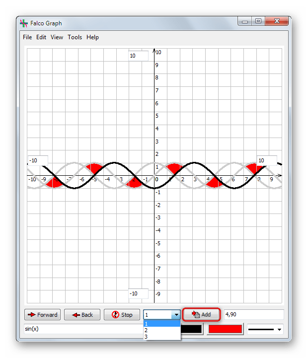 Возможность нанесения нескольких графиков на один лист в Falco Graph Builder