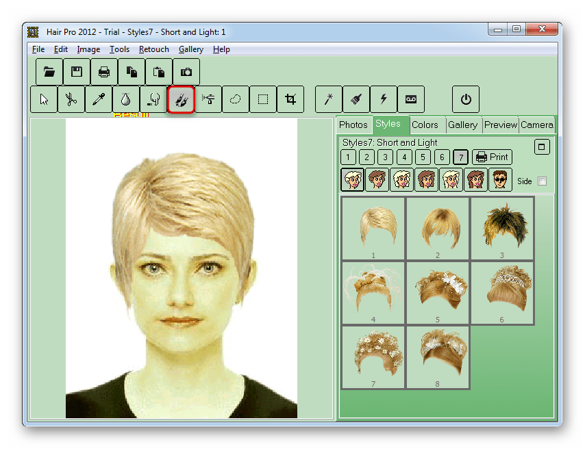 Инструмент для переноса выбранного участка изображения в другое место в Hair Pro