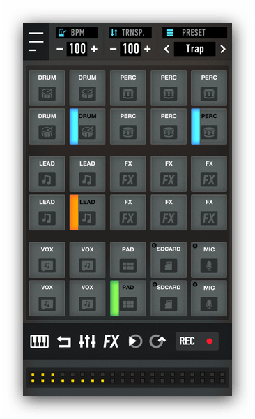 Множество инструментов в MixPads