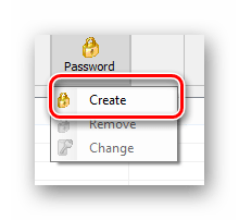 Переход к созданию нового пароля для блокировки в программе Any Weblock