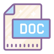 DOC to PDF logo