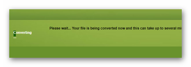 Ожидание конвертации файла на ConvertFiles.com