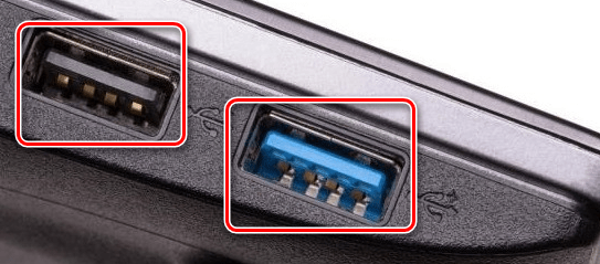 USB portyi na bokovoy poverhnosti noutbuka