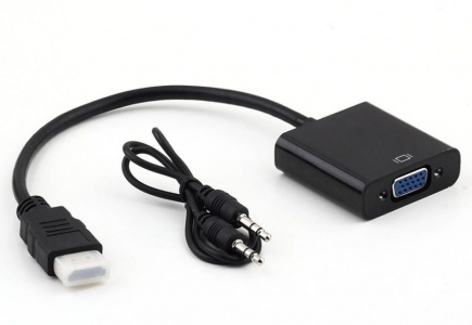 Активный переходник с VGA на HDMI для подключения монитора к ноутбуку