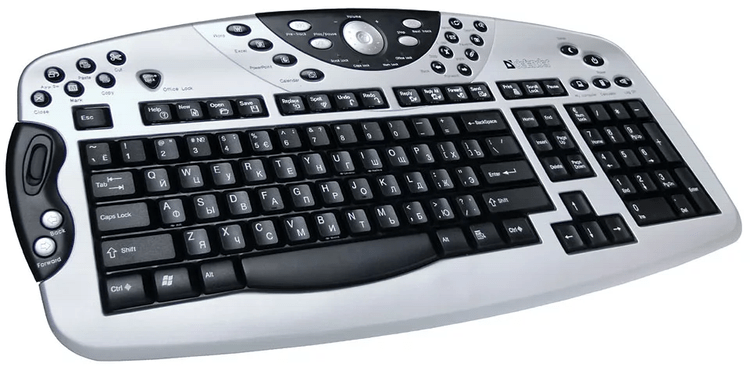 Пример мультимедийной клавиатуры
