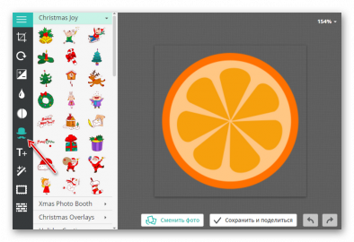 Как накладывать стикеры на фото