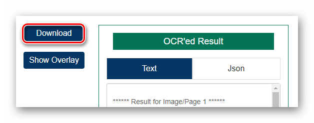 Скачивание результата распознавания PDF-файла с онлайн-сервиса OCR.Space