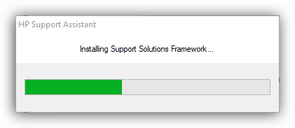 процесс установки программы hp support assistant
