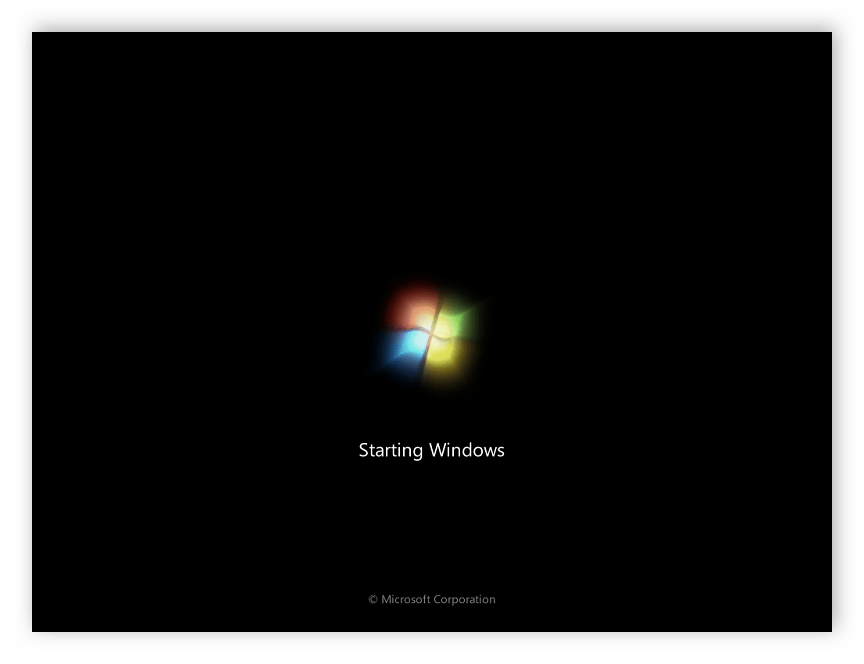 Загрузка операционной системы Windows 7