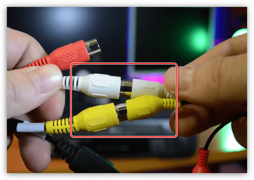Подключение кабеля RCA к устройству видеозахвата