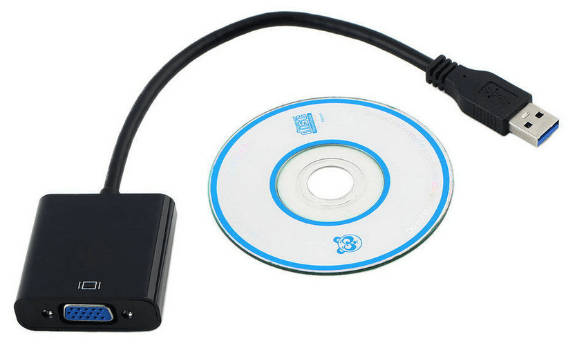 Пример внешней USB-видеокарты для преобразования VGA