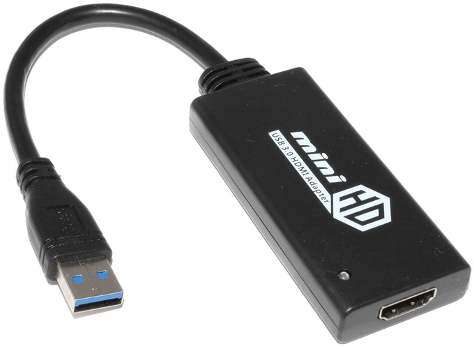Пример внешней USB-видеокарты