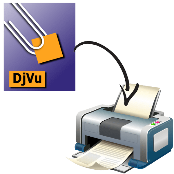 как распечатать djvu файл