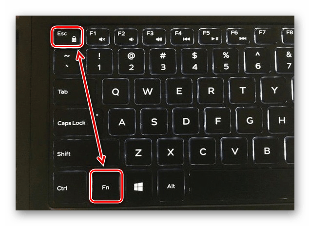 Использование клавиши с замочком на клавиатуре