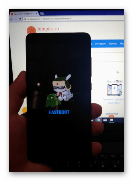 Xiaomi Redmi Note 3 PRO в режиме FASTBOOT