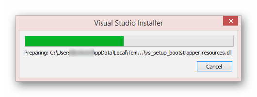 Разархивирование установочных файлов Visual Studio