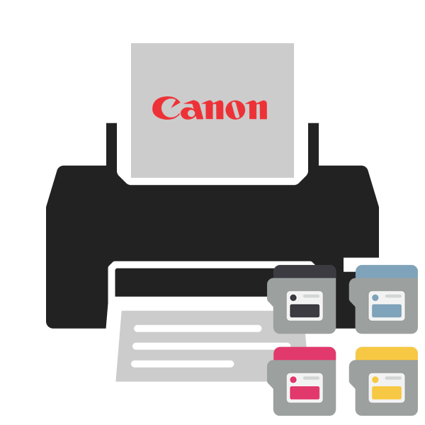 Как вставить картридж в принтер canon