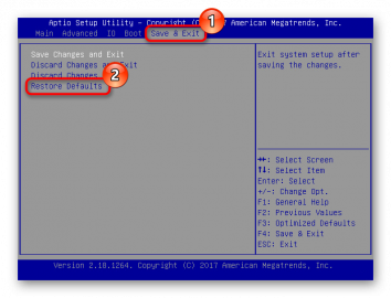 Что такое Restore Defaults в БИОСе