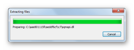 Распаковка инсталляционного файла компонента Microsoft .NET Framework в Windows 7