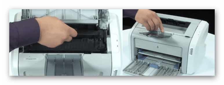 Установка картриджа принтера