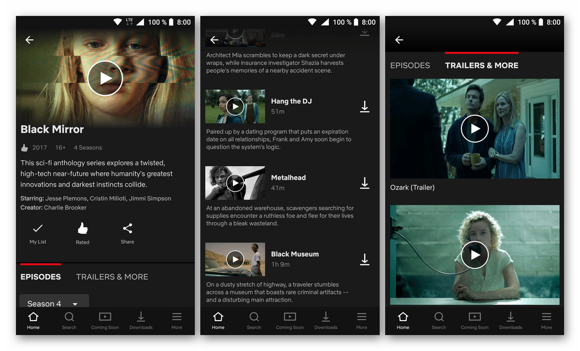 Скачать приложение для просмотра сериалов Netflix из Google Play Маркета на Android