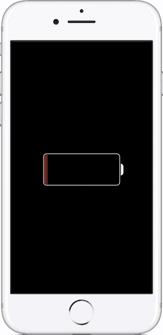 Индикатор хода заряда аккумулятора при выключенном iPhone