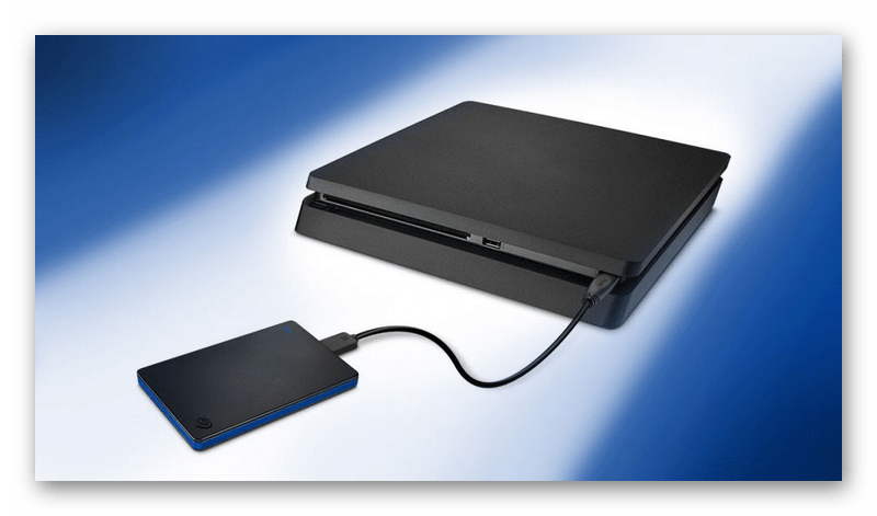 Подключение внешнего жесткого диска к игровой приставке PS4
