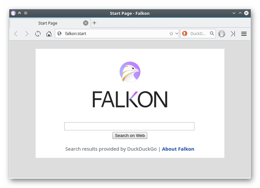 Браузер Falkon для Linux