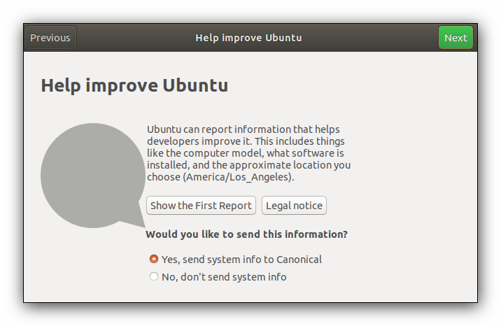 Персональные данные пользователя в Ubuntu Linux