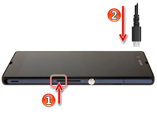 Sony Xperia Z подключение смартфона в режиме FLASHMODE