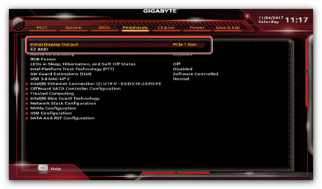 Security device support что это в биосе gigabyte