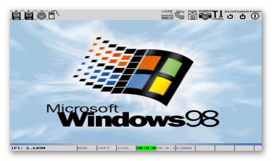 Запуск Windows 98 через Bochs на Android