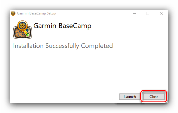 Завершение установки BaseCamp для загрузки карт OSM на навигатор Garmin