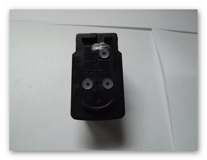 Герметизация картриджей принтера Canon Pixma MP250 путем заклеивания воздухозаборника