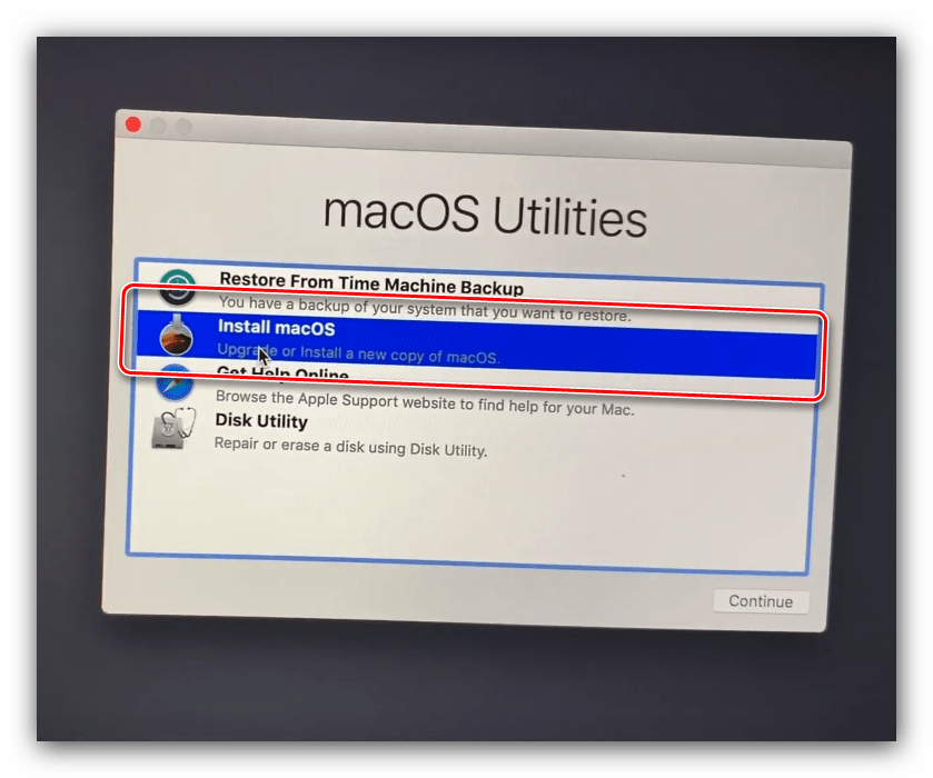 Запустить инсталляцию macOS с флешки