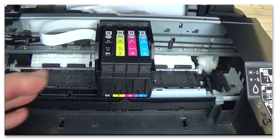Как прочистить дюзы на принтере Epson-14