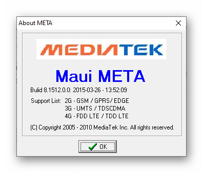 ZTE Blade X3 программа Maui Meta для восстановления IMEI на устройстве
