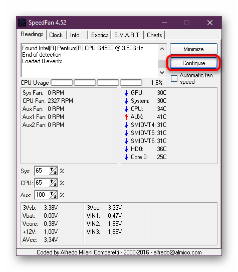 SPEEDFAN Интерфейс. Программа управления вентиляторами компьютера. Скорость кулера процессора программа