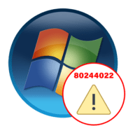 «Ошибка обновления 80244022» в Windows 7
