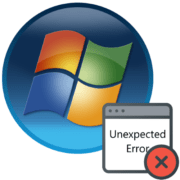непредвиденная ошибка программы установки в windows 7