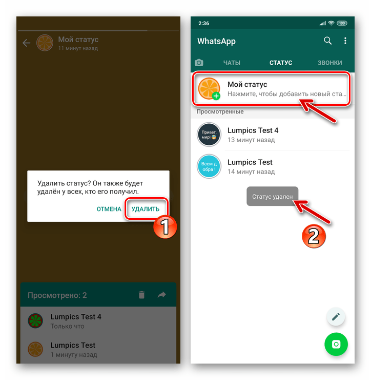 Скрытый ватсап на андроид. Как удалить статус в ватсапе. Статус WHATSAPP. Статус в вацапе. Как удалить статус.