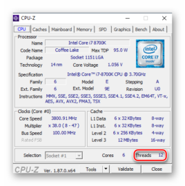 Как узнать разогнан ли процессор через cpu z